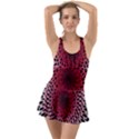 Gradient Spirograph Ruffle Top Dress Swimsuit View1