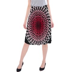 Gradient Spirograph Midi Beach Skirt by JayneandApollo