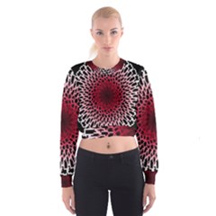 Gradient Spirograph Cropped Sweatshirt by JayneandApollo