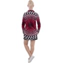 Gradient Spirograph Women s Long Sleeve Casual Dress View2