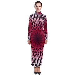 Gradient Spirograph Turtleneck Maxi Dress by JayneandApollo