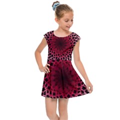 Gradient Spirograph Kids  Cap Sleeve Dress by JayneandApollo