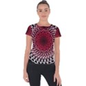 Gradient Spirograph Short Sleeve Sports Top  View1