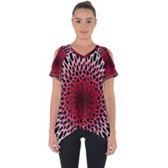 Gradient Spirograph Cut Out Side Drop Tee by JayneandApollo