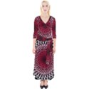 Gradient Spirograph Quarter Sleeve Wrap Maxi Dress View1