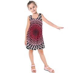 Gradient Spirograph Kids  Sleeveless Dress by JayneandApollo