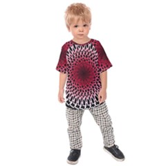 Gradient Spirograph Kids  Raglan Tee