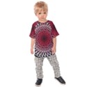 Gradient Spirograph Kids  Raglan Tee View1