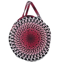 Gradient Spirograph Giant Round Zipper Tote by JayneandApollo