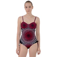 Gradient Spirograph Sweetheart Tankini Set