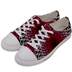 Gradient Spirograph Women s Low Top Canvas Sneakers