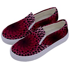 Gradient Spirograph Kids  Canvas Slip Ons