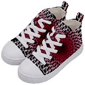 Gradient Spirograph Kids  Mid-Top Canvas Sneakers View2