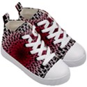 Gradient Spirograph Kids  Mid-Top Canvas Sneakers View3