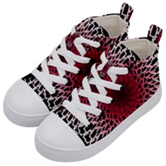 Gradient Spirograph Kids  Mid-top Canvas Sneakers