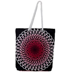 Gradient Spirograph Full Print Rope Handle Tote (large) by JayneandApollo