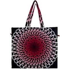 Gradient Spirograph Canvas Travel Bag by JayneandApollo