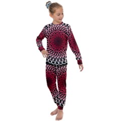 Gradient Spirograph Kids  Long Sleeve Set 