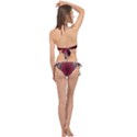 Gradient Spirograph Cross Front Halter Bikini Set View2