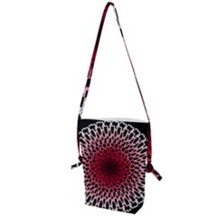 Gradient Spirograph Folding Shoulder Bag