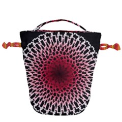 Gradient Spirograph Drawstring Bucket Bag