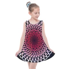 Gradient Spirograph Kids  Summer Dress by JayneandApollo