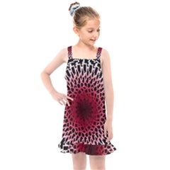 Gradient Spirograph Kids  Overall Dress by JayneandApollo