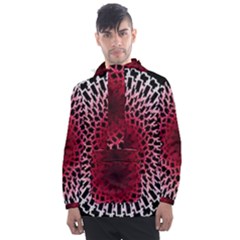 Gradient Spirograph Men s Front Pocket Pullover Windbreaker