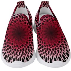 Gradient Spirograph Kids  Slip On Sneakers by JayneandApollo