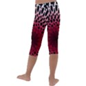 Gradient Spirograph Kids  Lightweight Velour Capri Leggings  View4