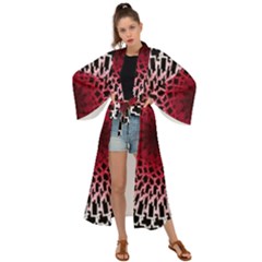 Gradient Spirograph Maxi Kimono by JayneandApollo