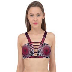 Gradient Spirograph Cage Up Bikini Top by JayneandApollo