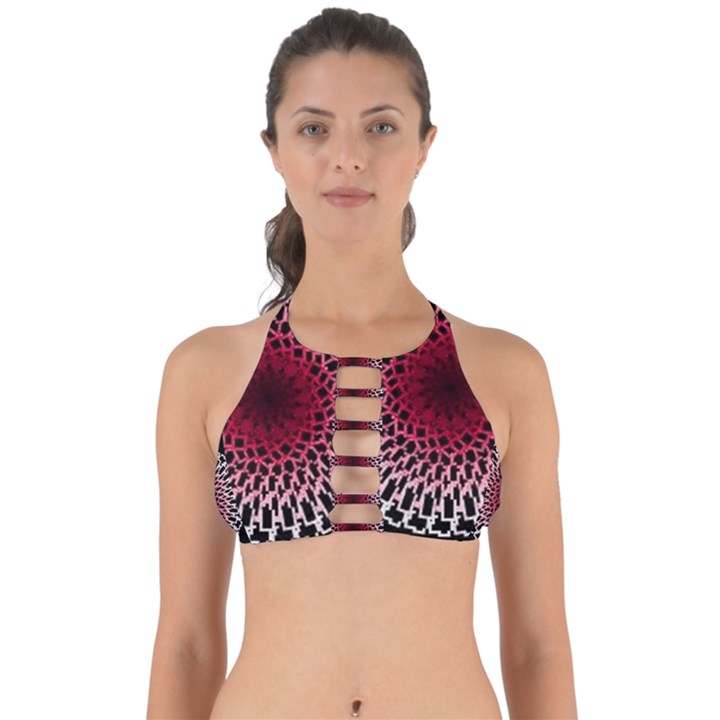 Gradient Spirograph Perfectly Cut Out Bikini Top