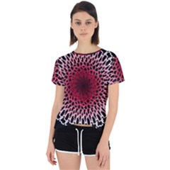 Gradient Spirograph Open Back Sport Tee