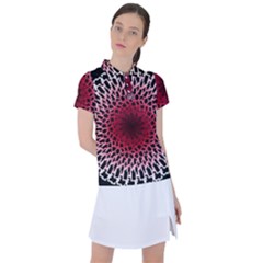 Gradient Spirograph Women s Polo Tee