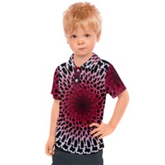 Gradient Spirograph Kids  Polo Tee