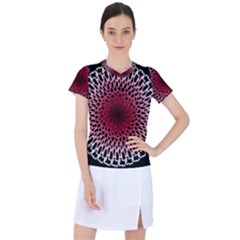 Gradient Spirograph Women s Sports Top by JayneandApollo