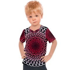 Gradient Spirograph Kids  Sports Tee