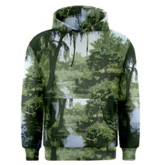 Away From The City Cutout Painted Men s Core Hoodie by SeeChicago