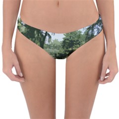 Away From The City Cutout Painted Reversible Hipster Bikini Bottoms by SeeChicago