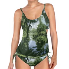 Away From The City Cutout Painted Tankini Set by SeeChicago