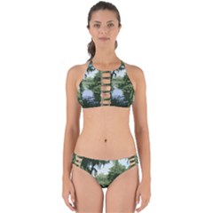 Away From The City Cutout Painted Perfectly Cut Out Bikini Set