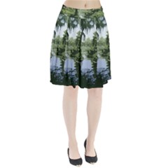 Away From The City Cutout Painted Pleated Skirt by SeeChicago