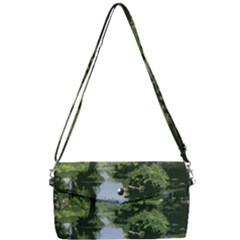 Away From The City Cutout Painted Removable Strap Clutch Bag by SeeChicago