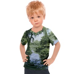 Away From The City Cutout Painted Kids  Sports Tee