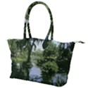 Away From the City Cutout Painted Canvas Shoulder Bag View1