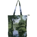 Away From the City Cutout Painted Double Zip Up Tote Bag View1