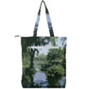 Away From the City Cutout Painted Double Zip Up Tote Bag View2