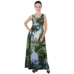 Away From The City Cutout Painted Empire Waist Velour Maxi Dress by SeeChicago