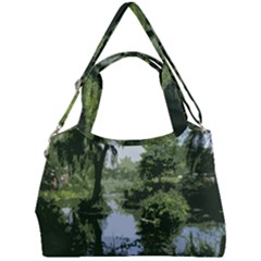 Away From The City Cutout Painted Double Compartment Shoulder Bag